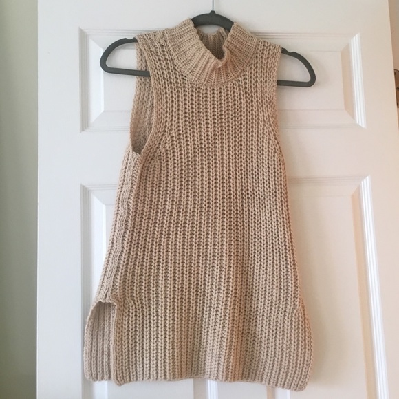 Beige Sweater Tank