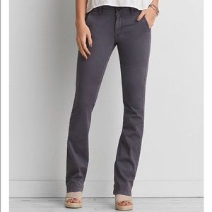 American Eagle Kick Boot Grey Pants