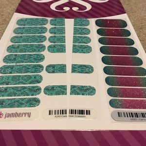 Jamberry Caribbean snakeskin and Carnival