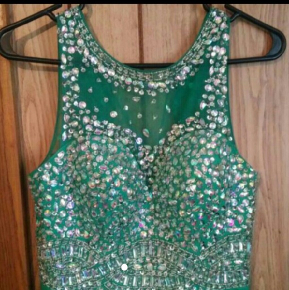 Emerald green hoco/prom  dress