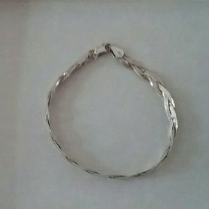 Vintage Sterling Silver Diamond Cut bracelet
