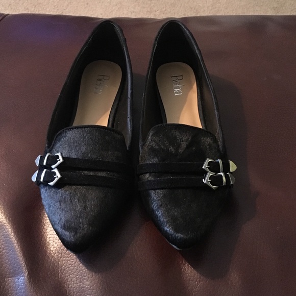 Reba Hathi Cow Hair flats