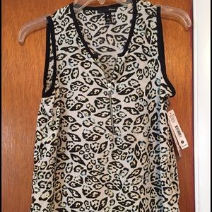Leopard Printed Aqua Top