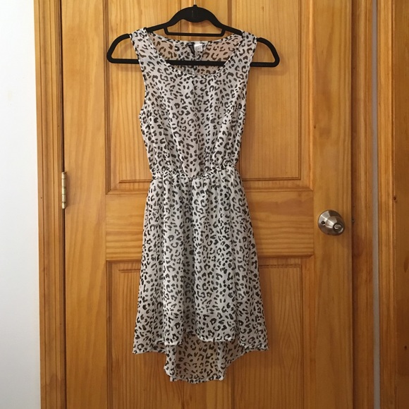 H&M black and white cheetah print dress - Picture 1 of 2