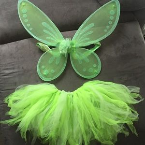 Tinkerbell wings and tutu!