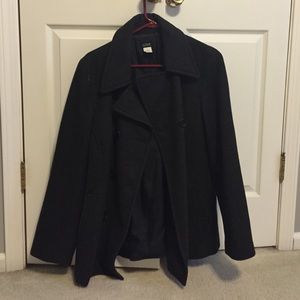 JCrew factory store Gray wool pea coat