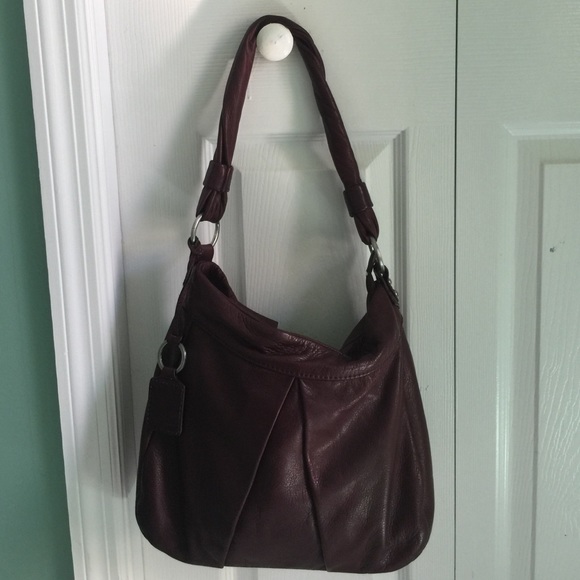 Ellington leather burgundy purse