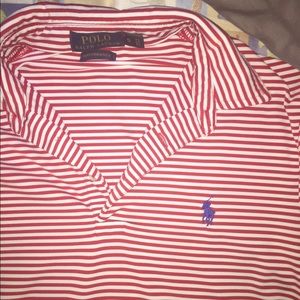 Vintage striped polo shirt