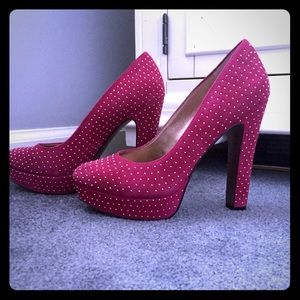 BCBGeneration Pink Studded Platforms!