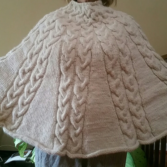 Wool sweater woven