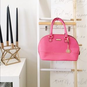Pink and gold purse from Anne Klein