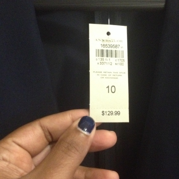 Ann Taylor Navy blazer - Picture 2 of 4