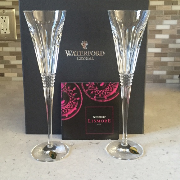 Waterford Crystal Lismore champagne flutes