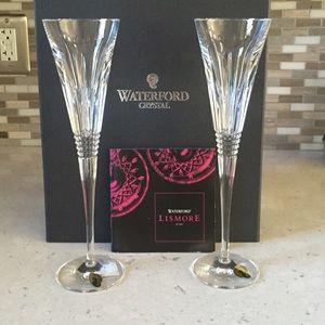 Waterford Crystal Lismore champagne flutes