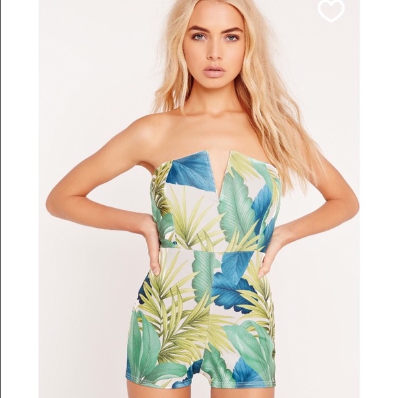 NWT Scuba V neck Romper - Picture 1 of 4