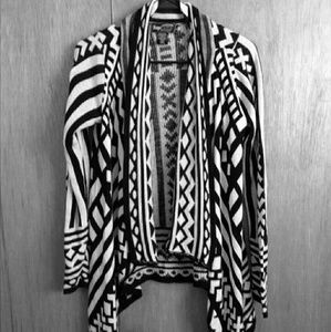 Black and white cardigan