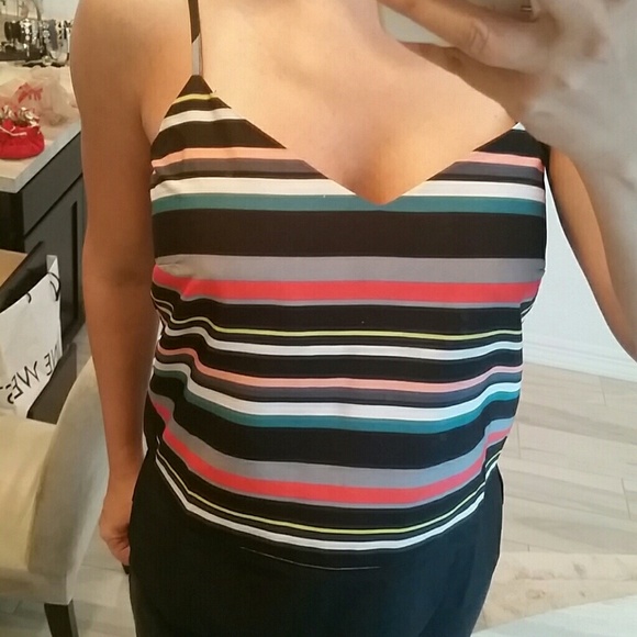 Stylish Multi Stripe Tank Top