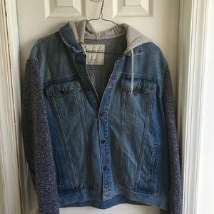 Aeropostale Denim / sweatshirt jacket