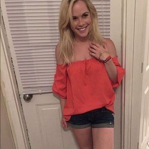 Black Friday Sale - Pink Off Shoulder Blouse