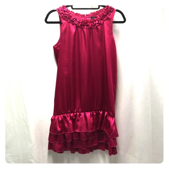 Girls SZ 16 Nicole Miller Fuschia Dress