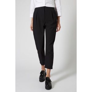 Topshop Notch Back Tapered Trousers