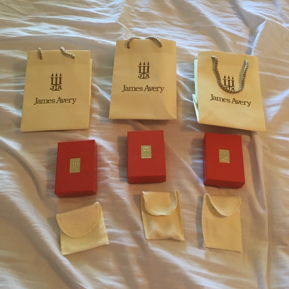 James Avery empty boxes and bags