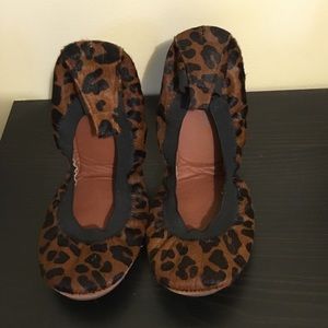 Yosi Samra Leopard ballet flats