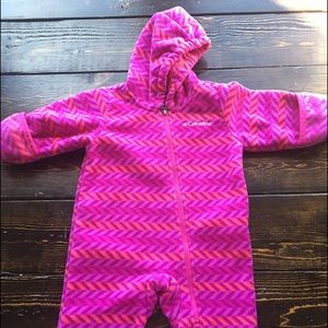Columbia fleece baby bunting