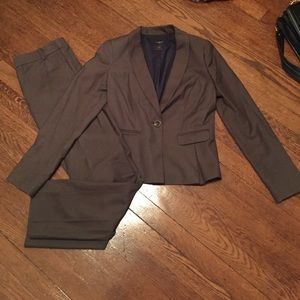 Ann Taylor Petite Olive Suit