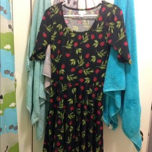 NWOT LuLaRoe Nicole ladybug dress sz small