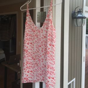 CAbi Flirty Cami Size Medium/Orange/Cream