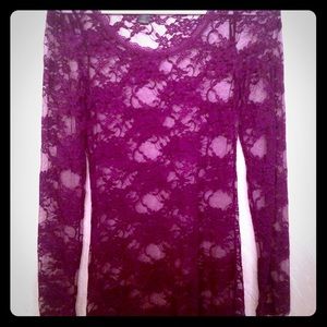Purple Lace Top