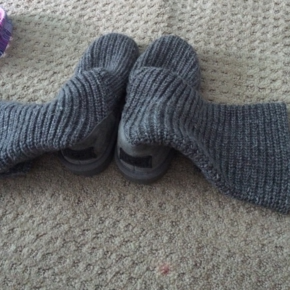 Size one gray sweater UGGs for kids