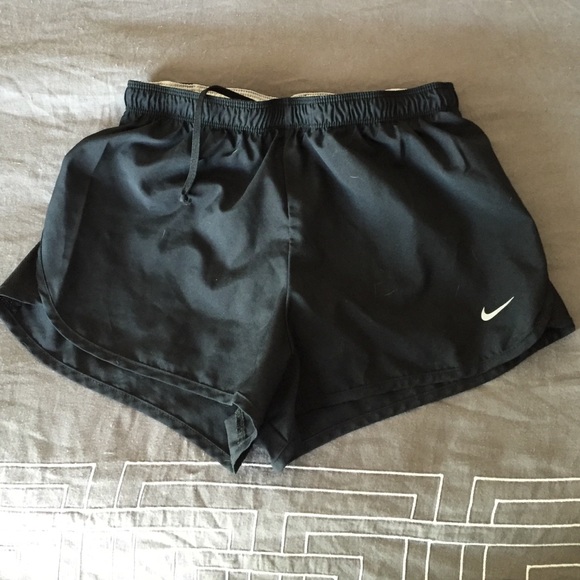 Nike dri fit black on black shorts