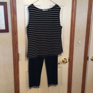 Black and white outfit