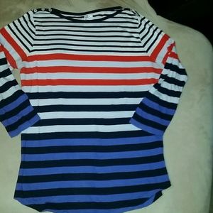 BOGO Gap striped 3/4 top