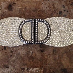 Sparkly white belt