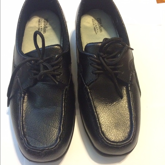 Black leather lofters