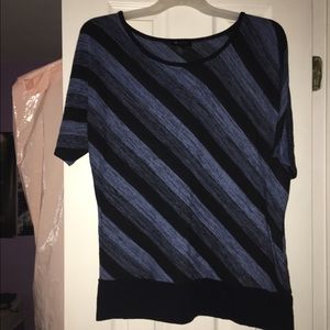 AB Studio top. Blue and black. XL