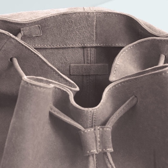 MNG suede backpack