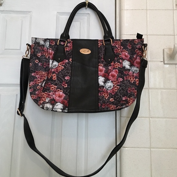 Floral tote handbag