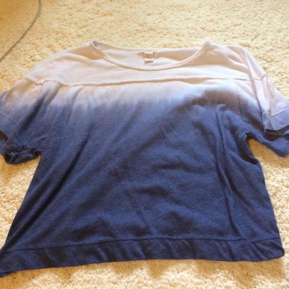 Forever 21 cropped ombré t-shirt
