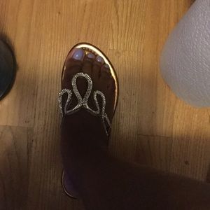 Rhinestone Detailed Flat Thongs