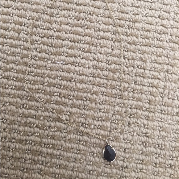 Kendra Scott Kiri Necklace in Black and Gold