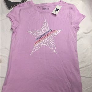 GIRL NWT GapKids lilac star tshirt