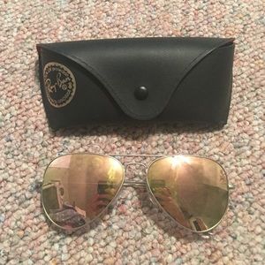 New Authentic Pink Rayban Aviators