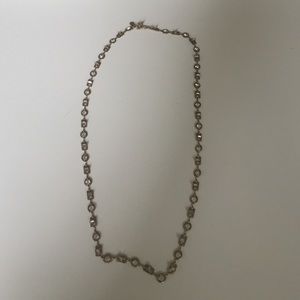 Jcrew gold necklace with rhinestones