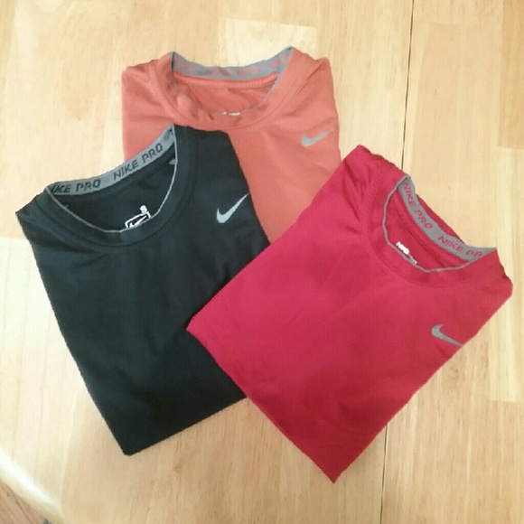 3 Boys Nike Pro T-Shirts