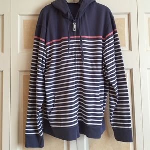 Vineyard vines hooded zip down sweatshirt
