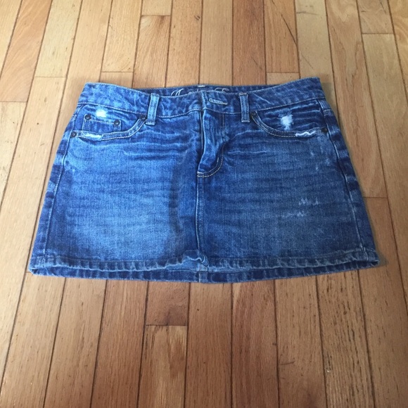 PRICE DROP Distressed Denim Mini Skirt Size 4